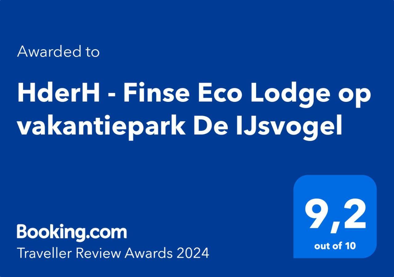 Hderh - Eco Lodge Op Vakantiepark De Ijsvogel, Zwembaden, Kids Fun, Natuur En Rust Voorthuizen Kültér fotó